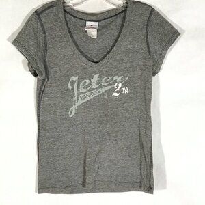 MLB New York Yankees Jeter Women's Vintage Baseball Tee T Shirt